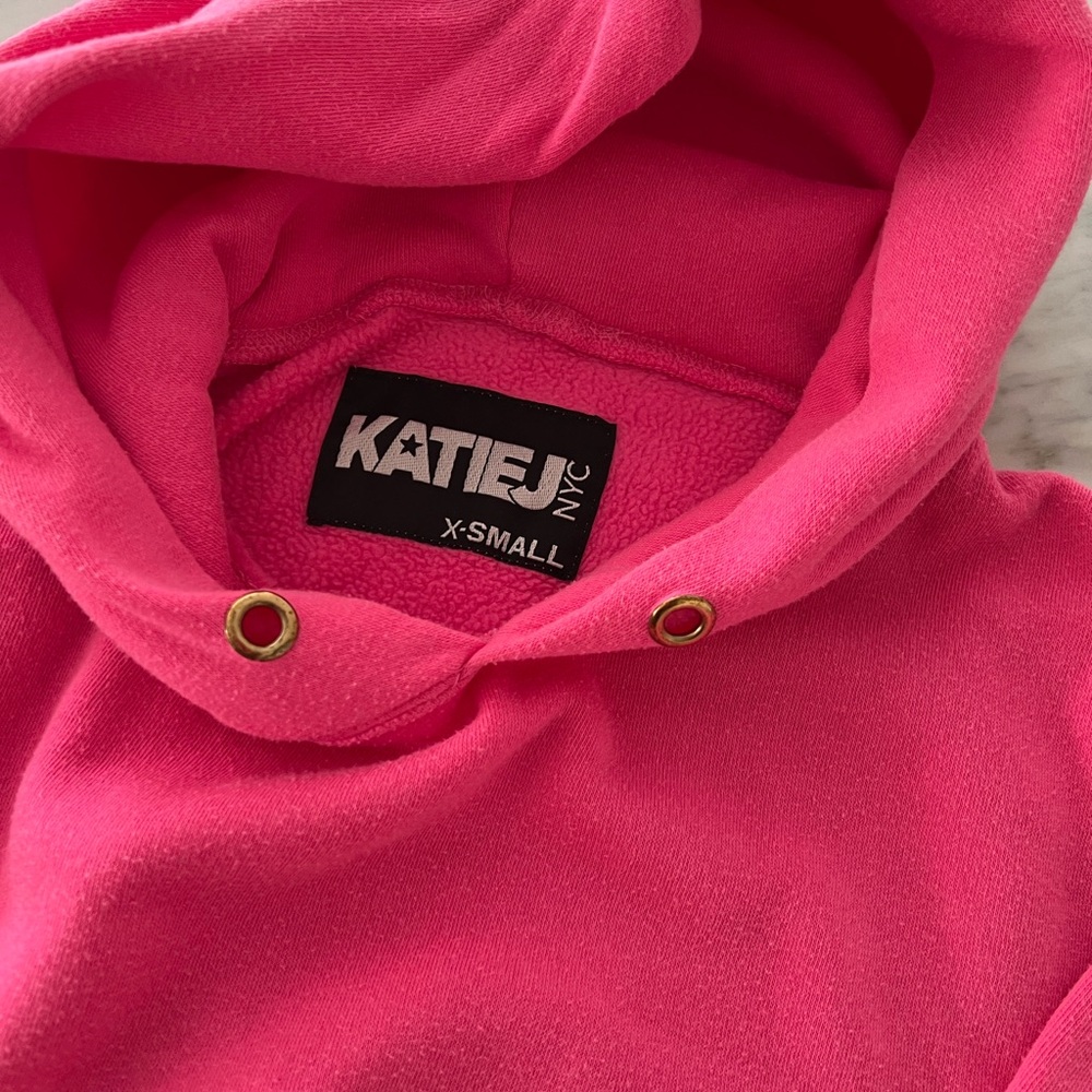Katie J NYC Pink Hoodie